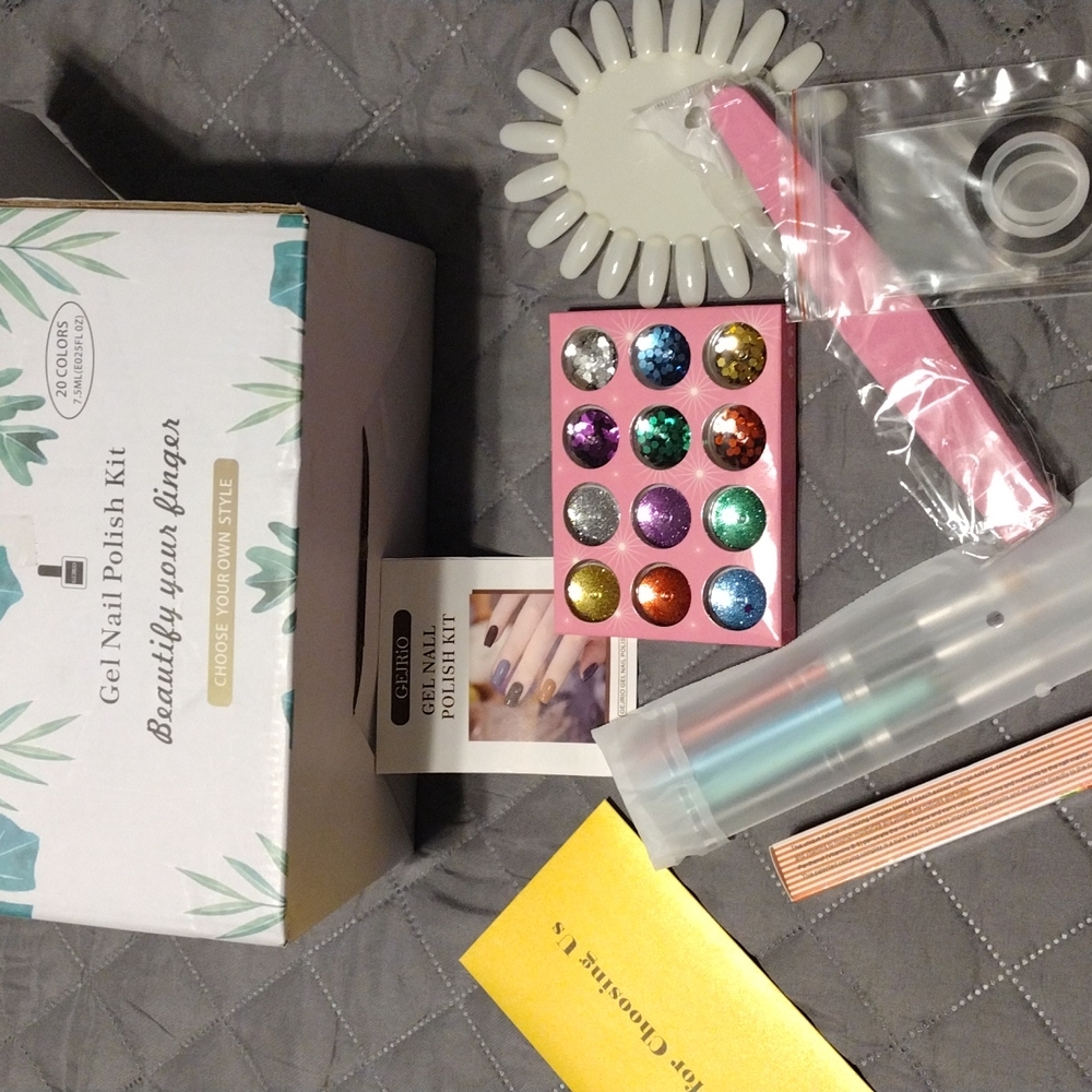 20 color gel nail polish kit